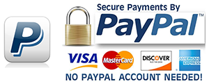 Pay with Paypal, no paypal account needed!