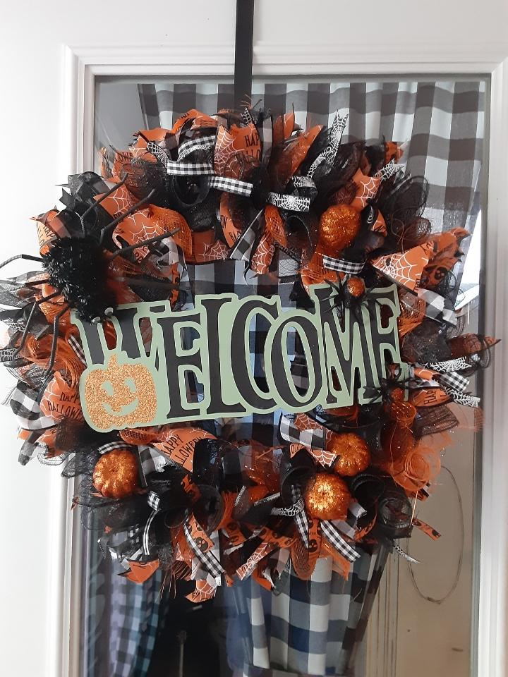 Image of Halloween Welcome Wreath