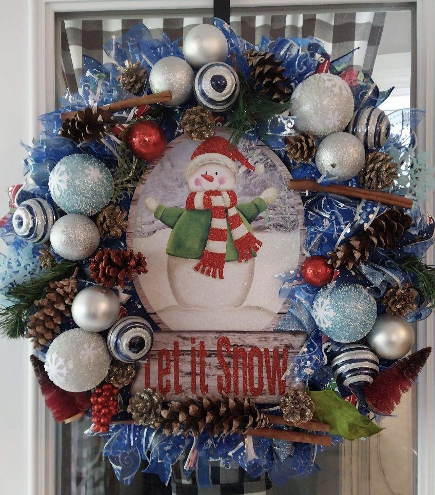 Image of Holiday “Let it Snow “Wreath