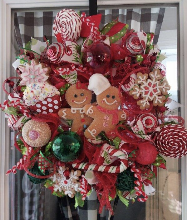 Image of Gingerbread Holiday Wreath