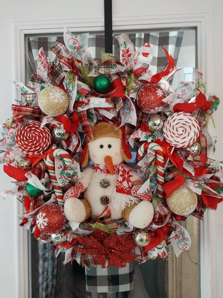 Image of Snowman Wreath