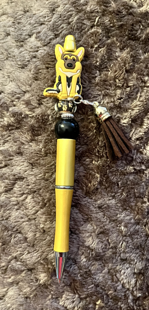 Image of German Shepherd Pen with Charm #14