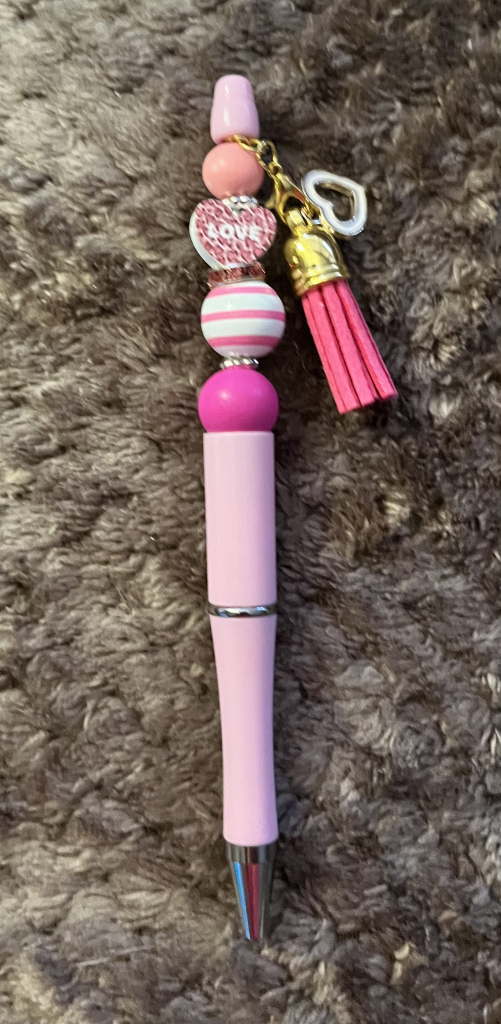 Image of Valentines Pen with charm