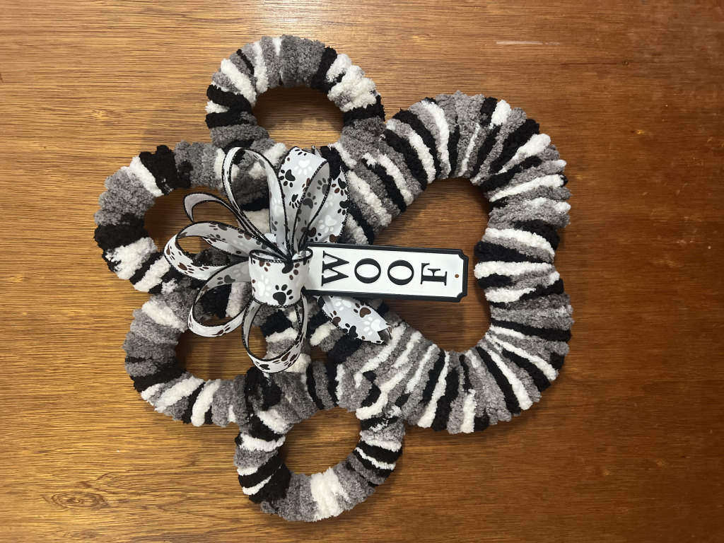 Image of Handmade Paw wreath