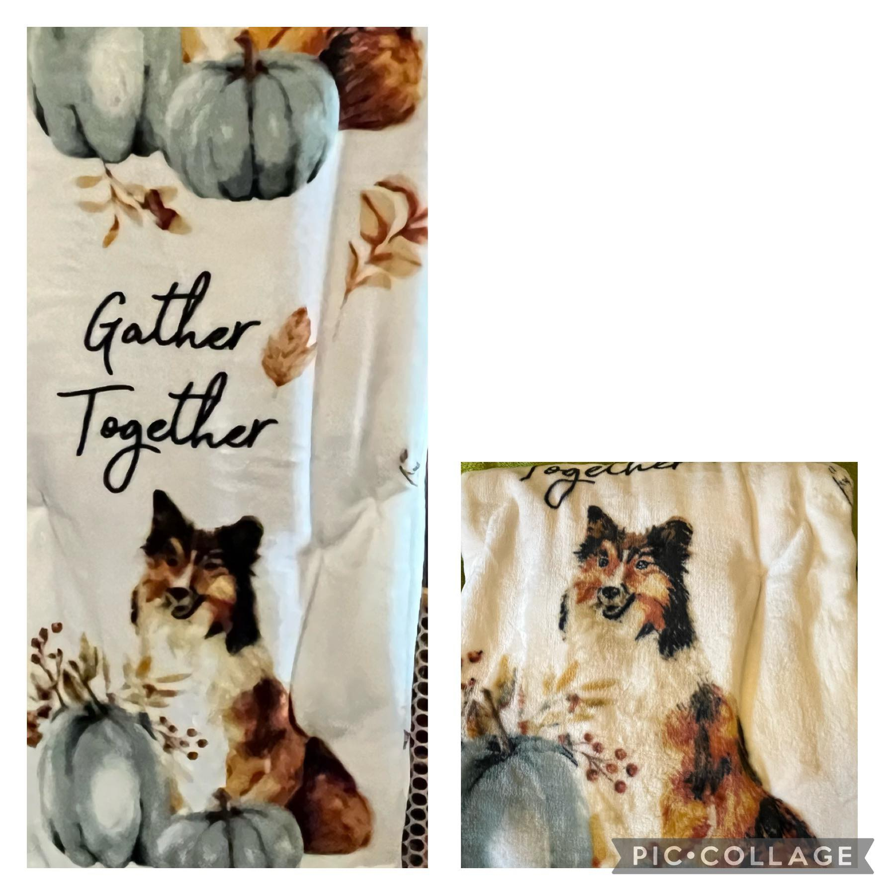 Image of Fall Blanket with Sheltie