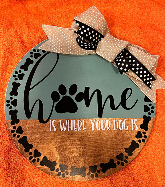 Image of Home is Where Your Dog is Sign